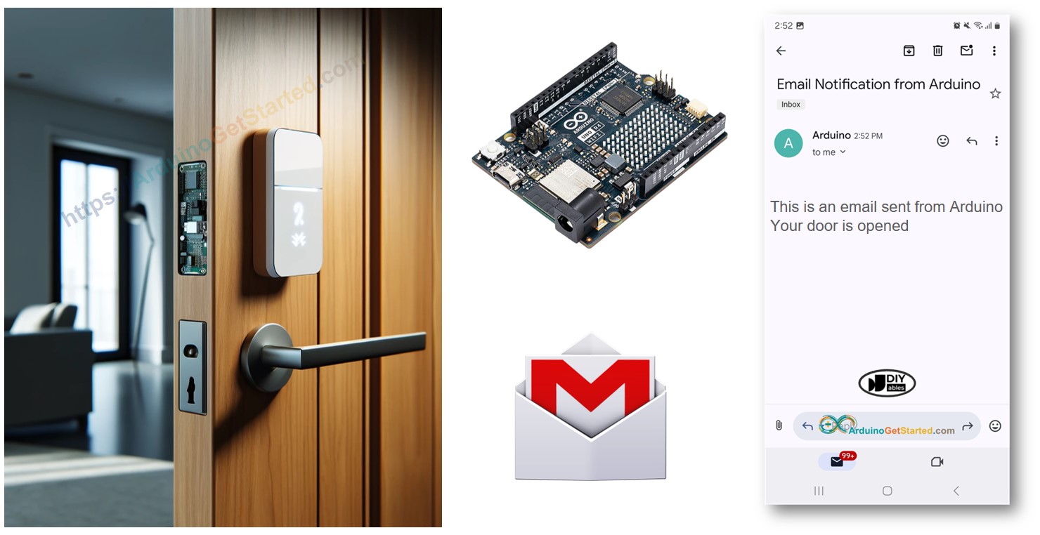 Notification par e-mail d'ouverture de porte Arduino
