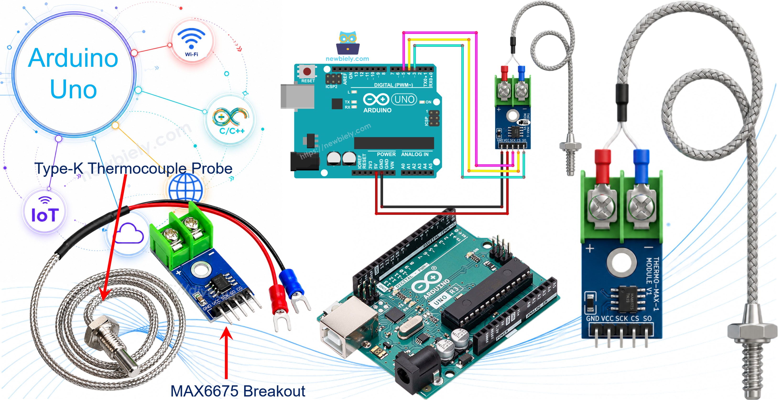 Module thermocouple MAX6675 Arduino