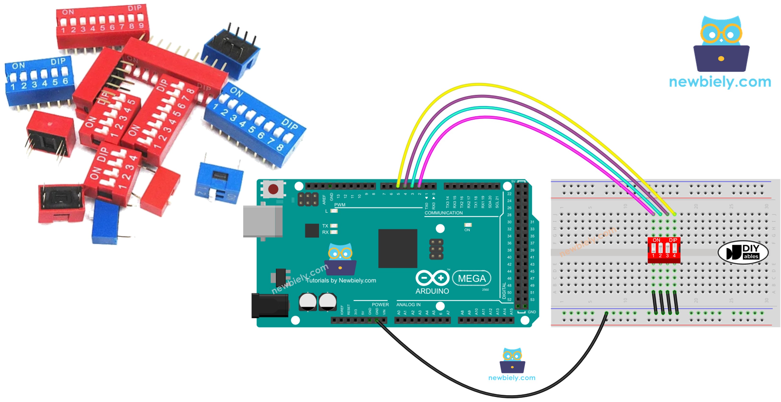 Arduino Mega avec DIP Switch
