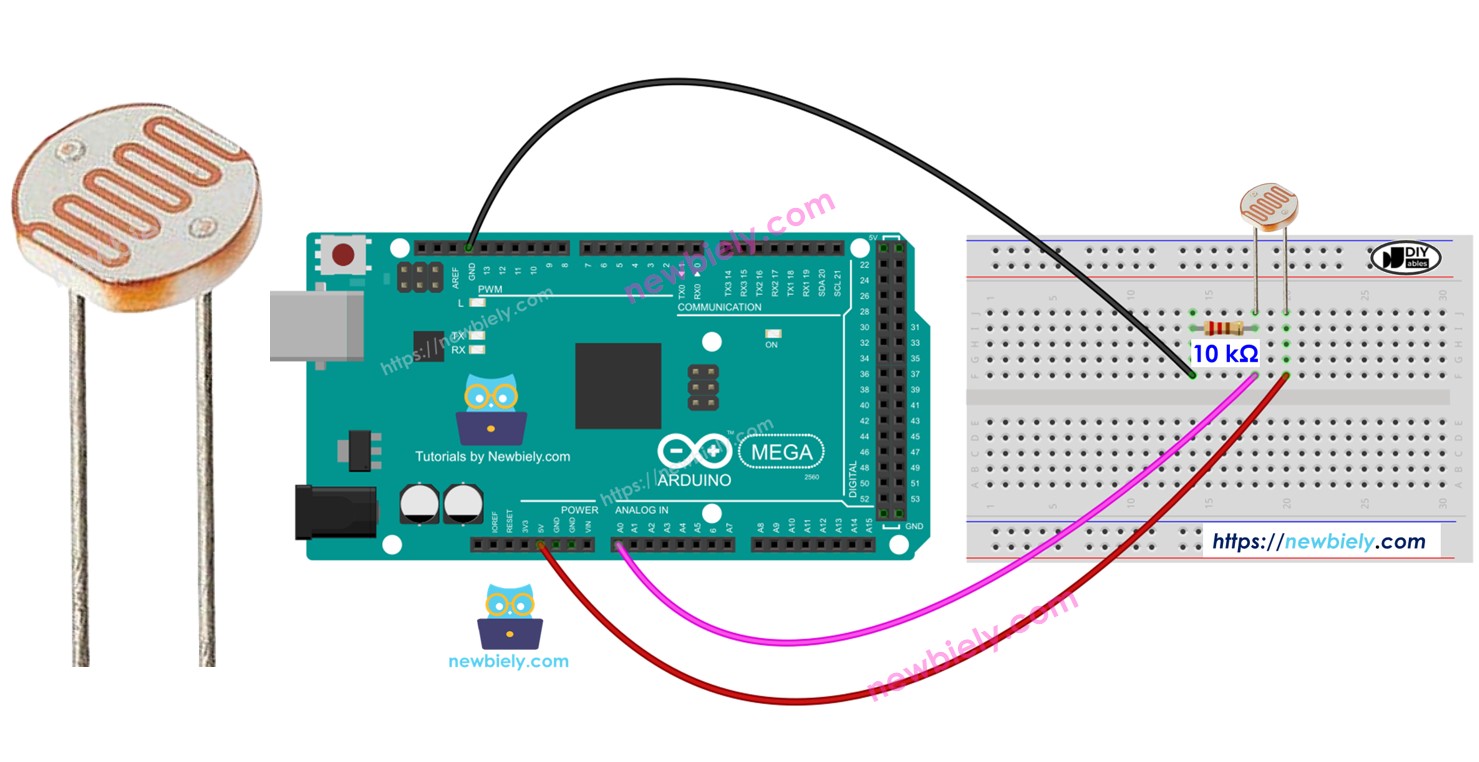 Arduino Mega Capteur de lumière