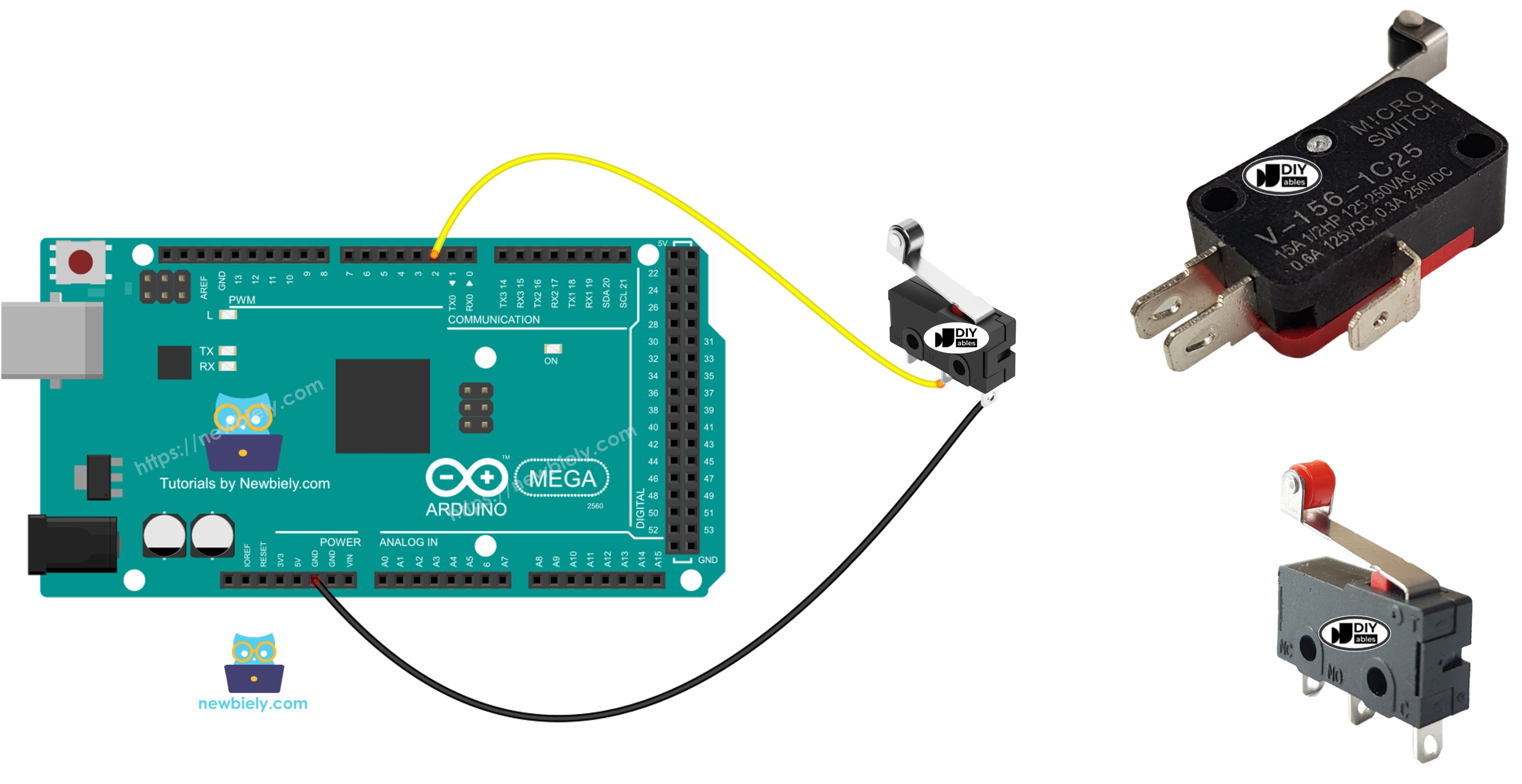 Arduino Mega with Limit Switch