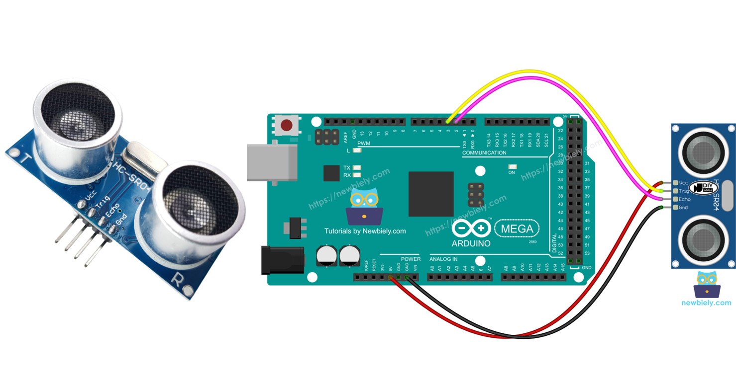 Arduino Mega capteur ultrasonique
