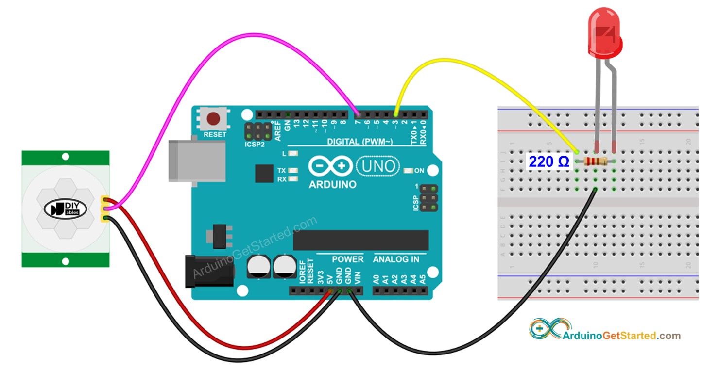Frs Arduino Arduino - Capteur de mouvement - LED