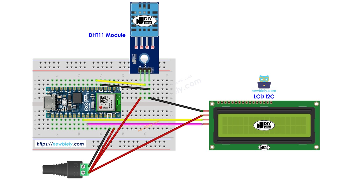 Arduino Nano Esp Dht Lcd