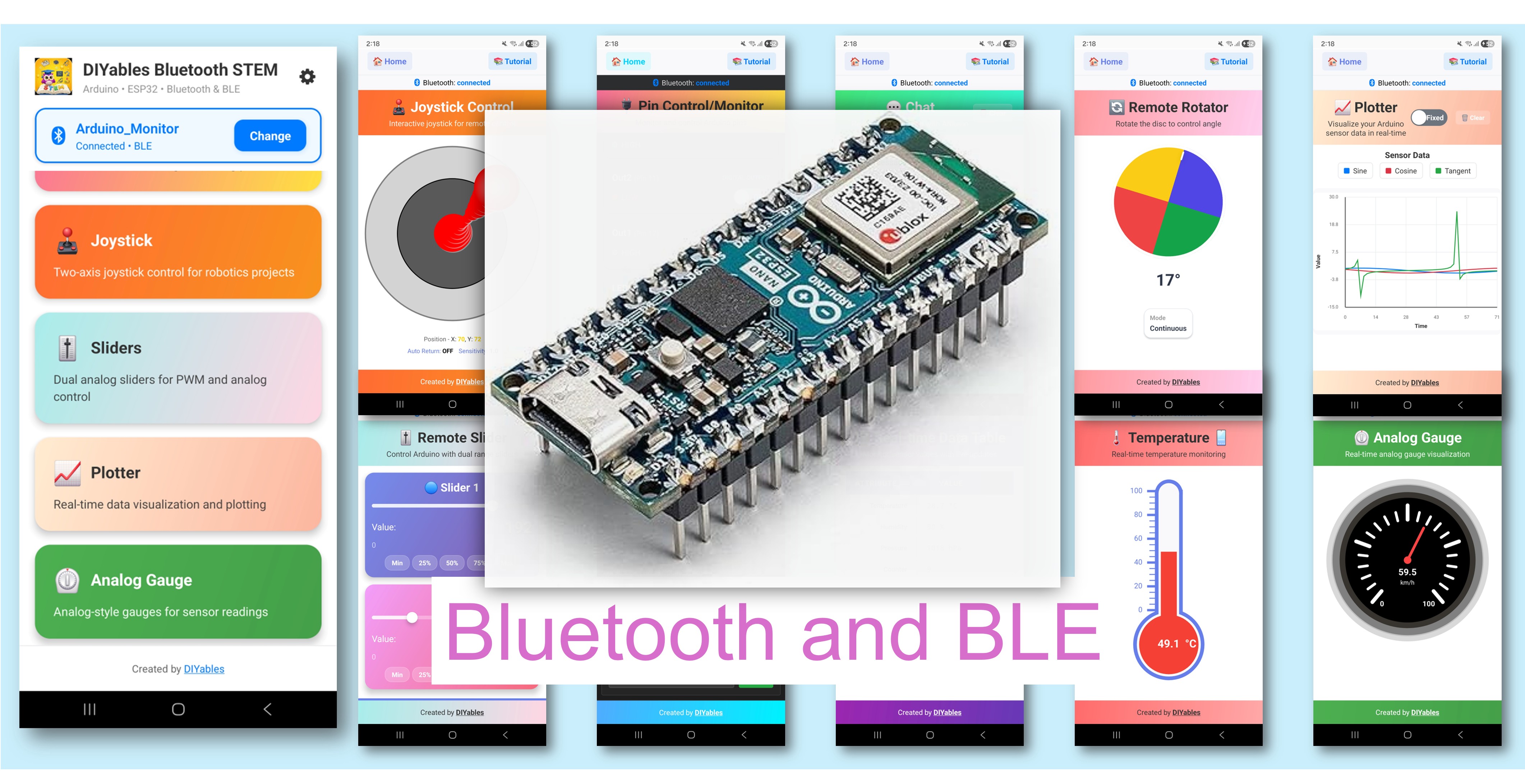 Tutoriel Bluetooth Low Energy BLE Arduino Nano ESP32 - Application Bluetooth DIYables