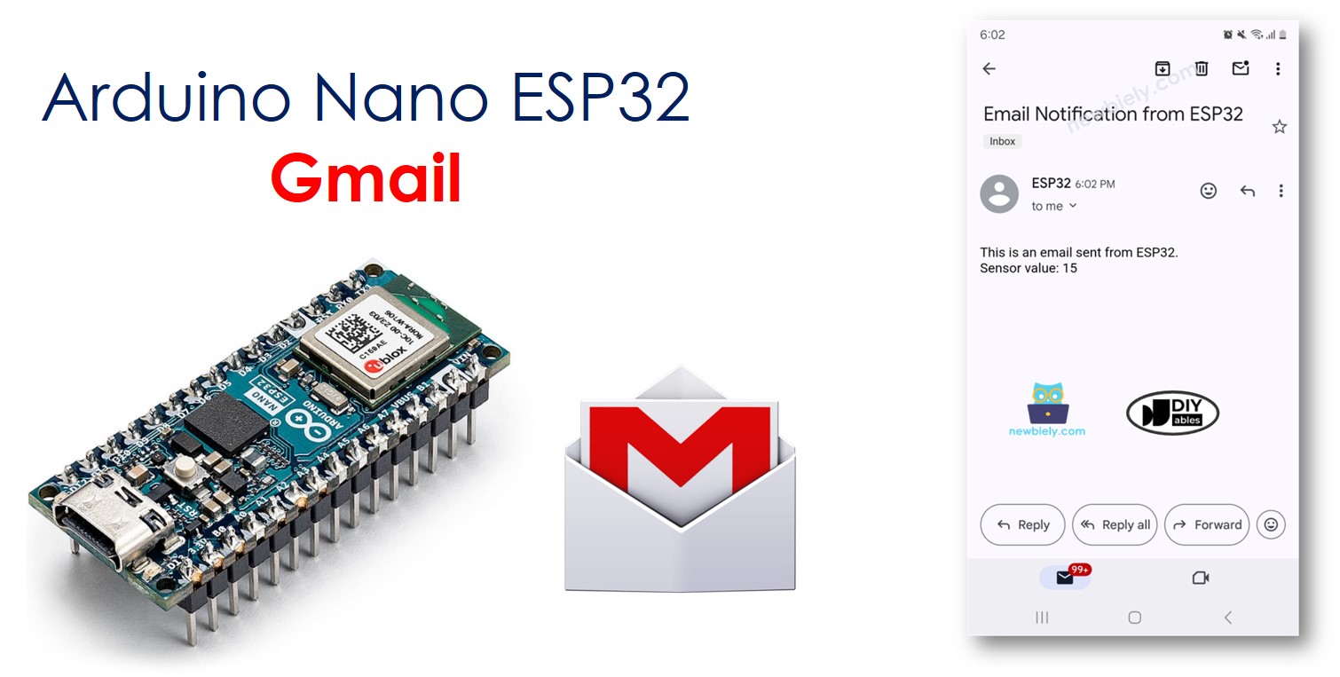 Arduino Nano ESP32 Gmail