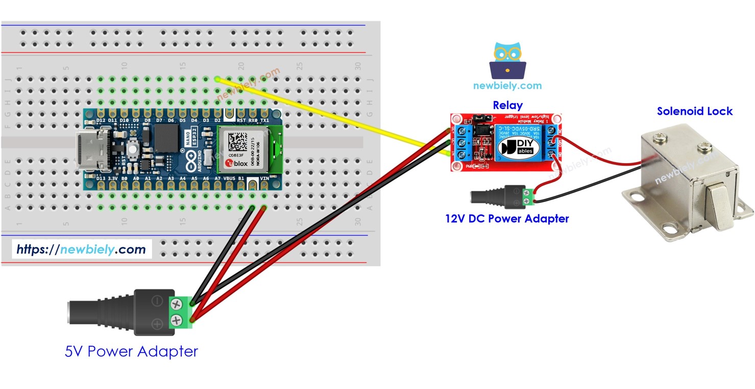 Arduino Nano ESP32 Serrure de porte