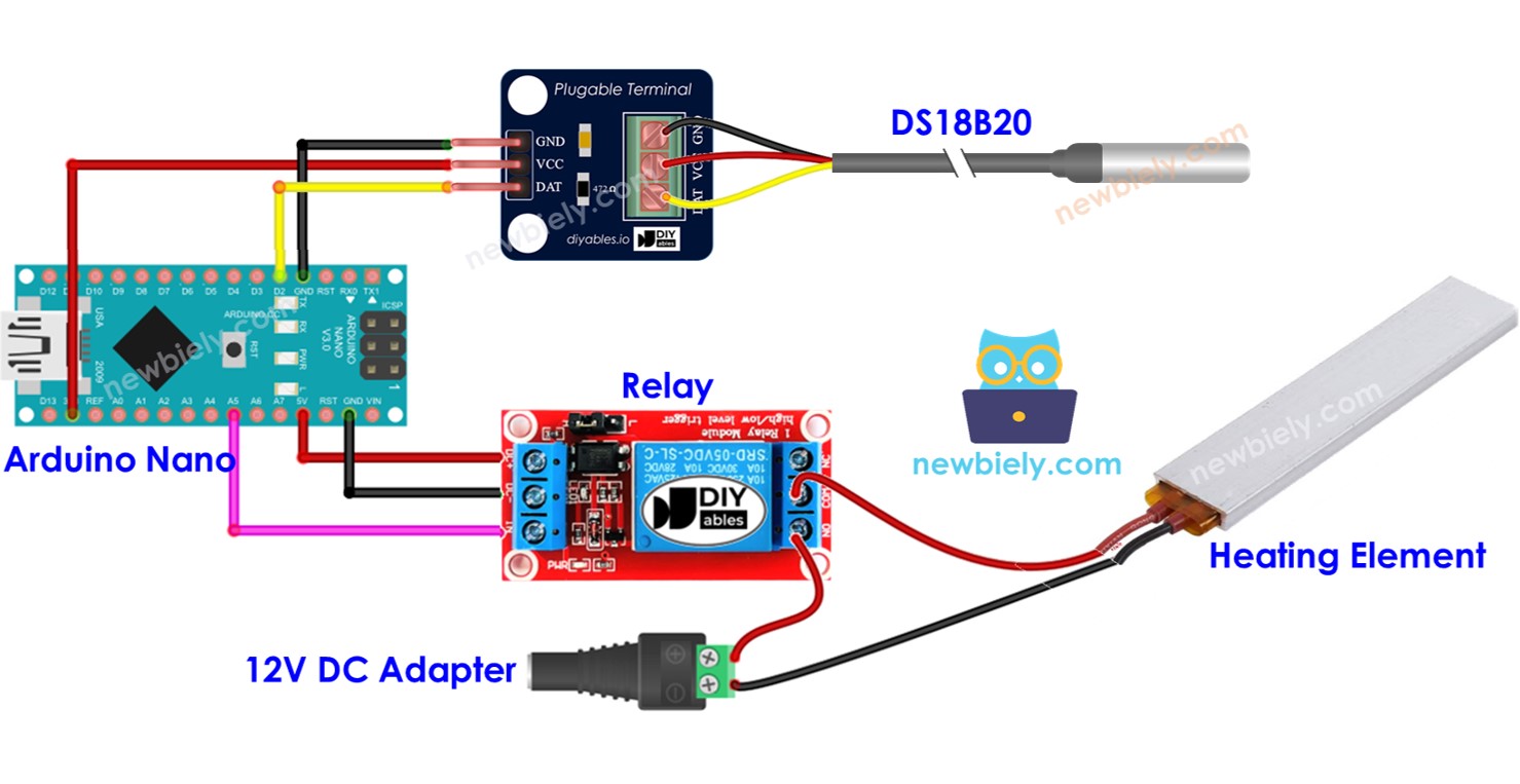 Système de chauffage Arduino Nano
