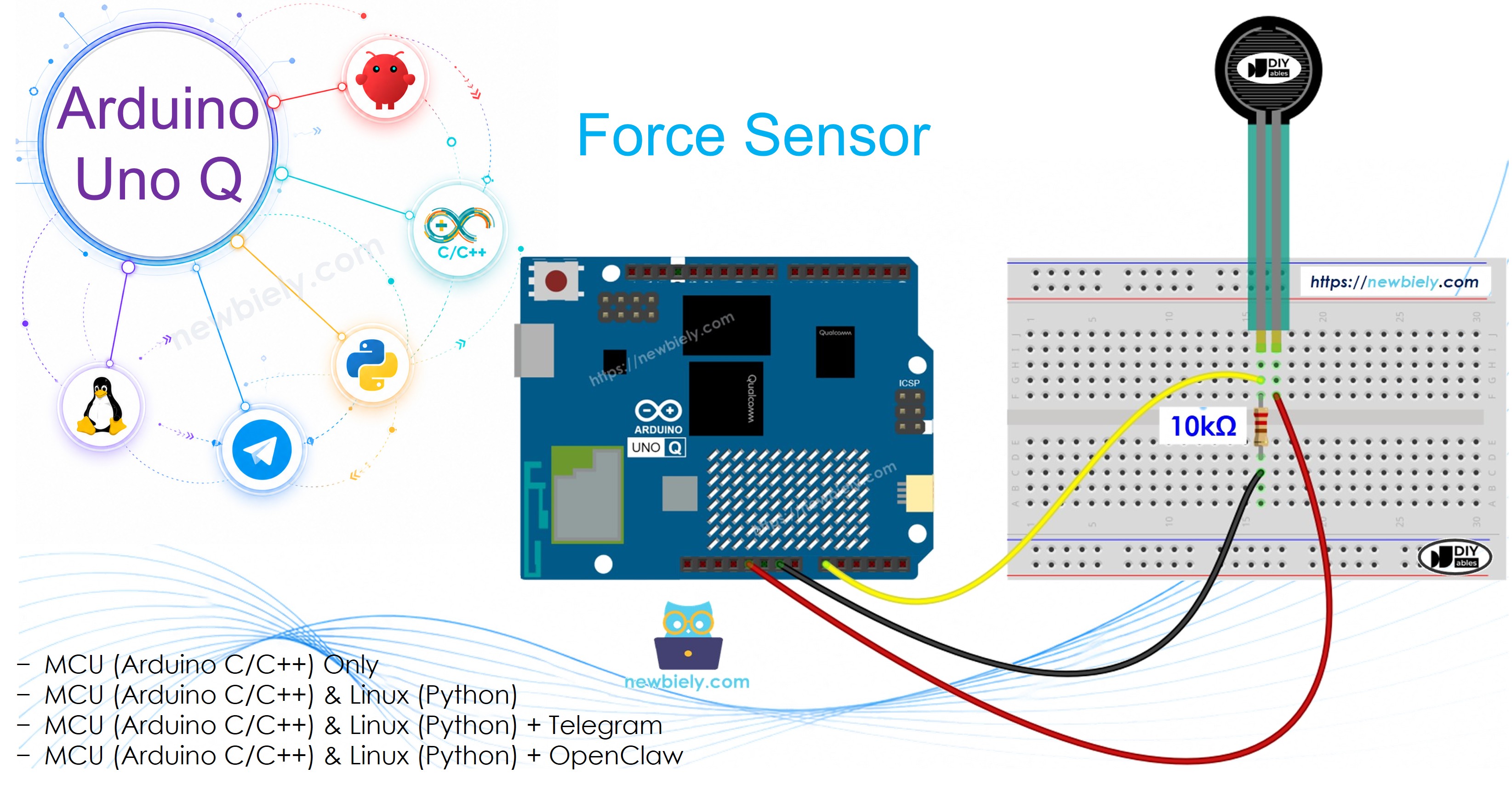 Arduino UNO Q Capteur de force