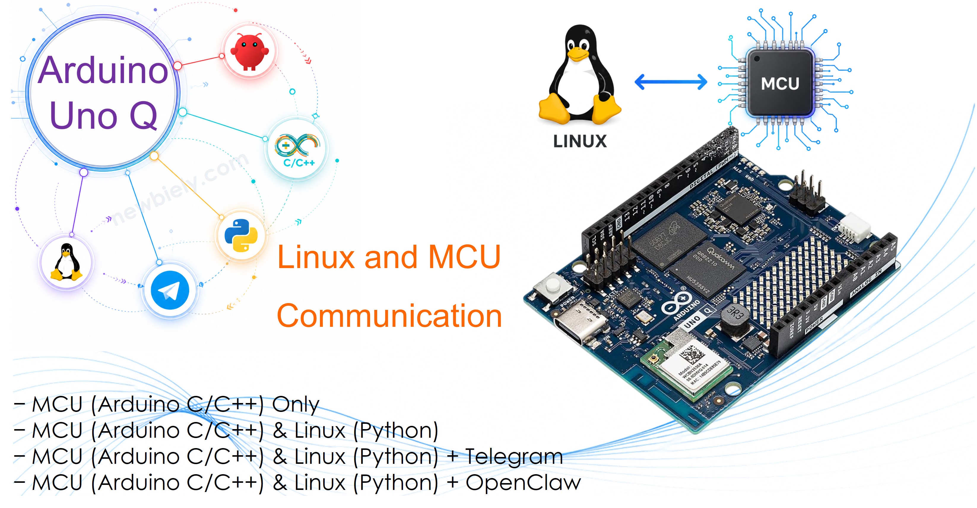 Communication Linux MCU Arduino UNO Q