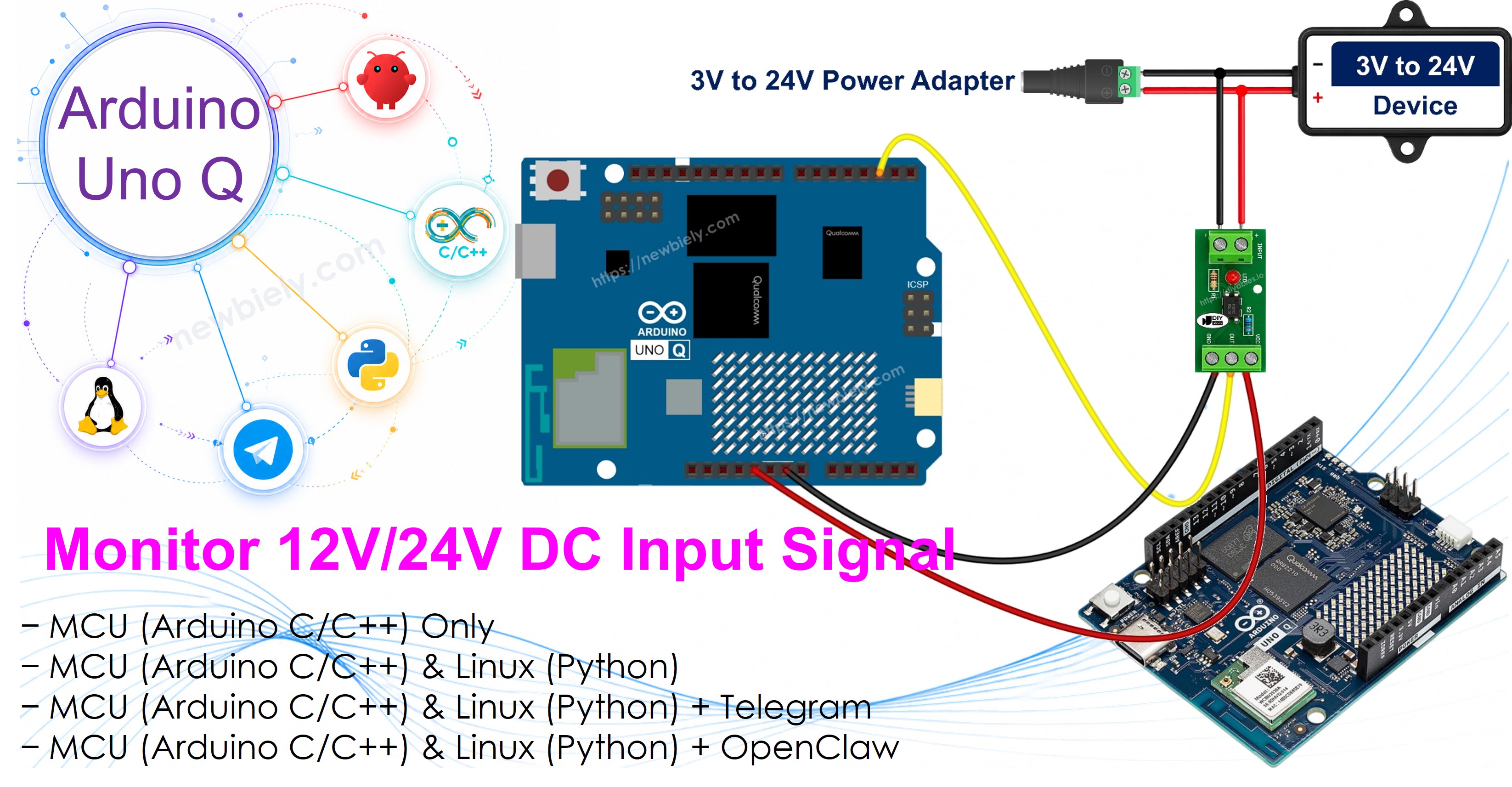 Arduino UNO Q Capteur de tension