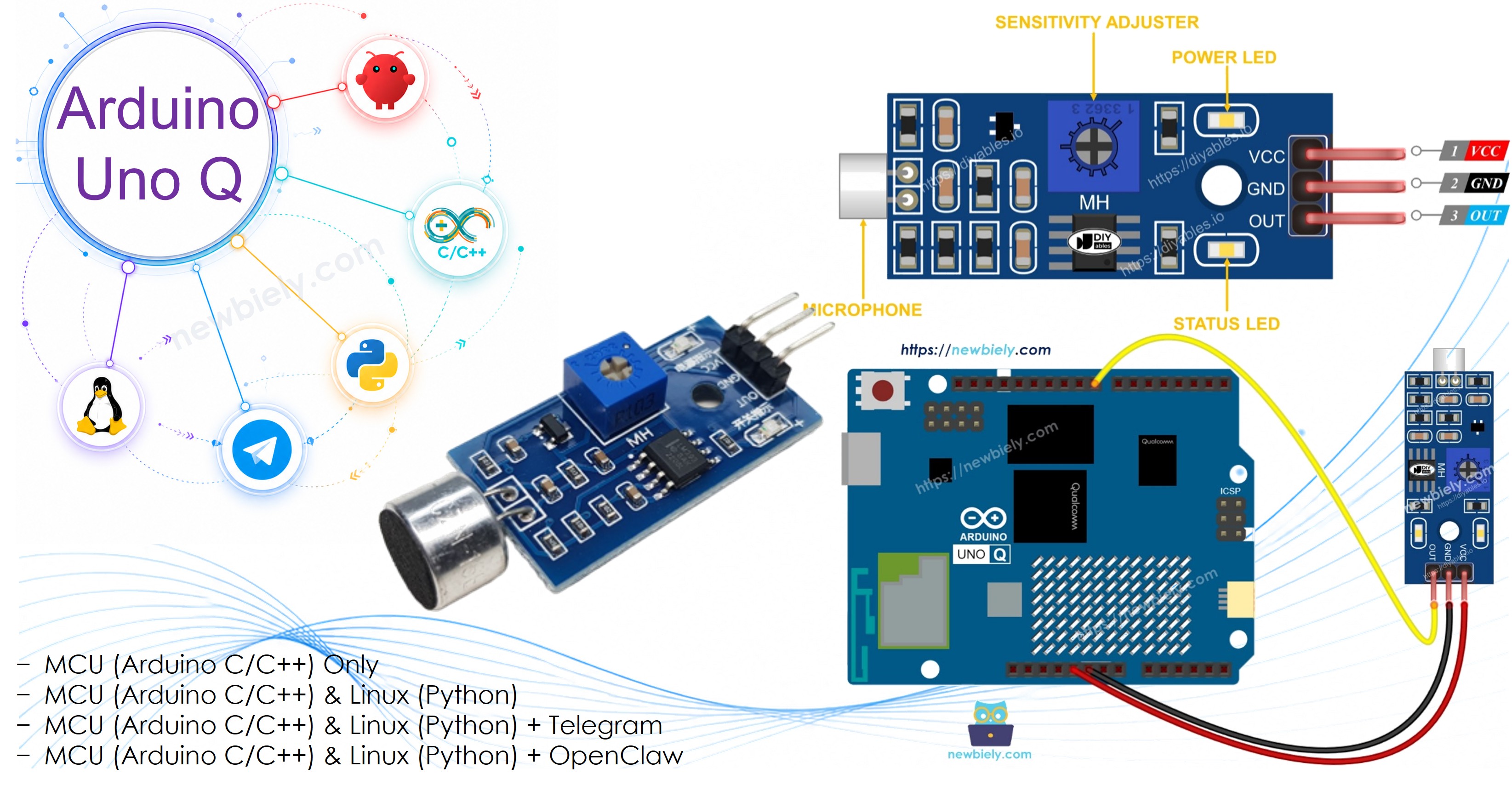 Arduino UNO Q Capteur de son
