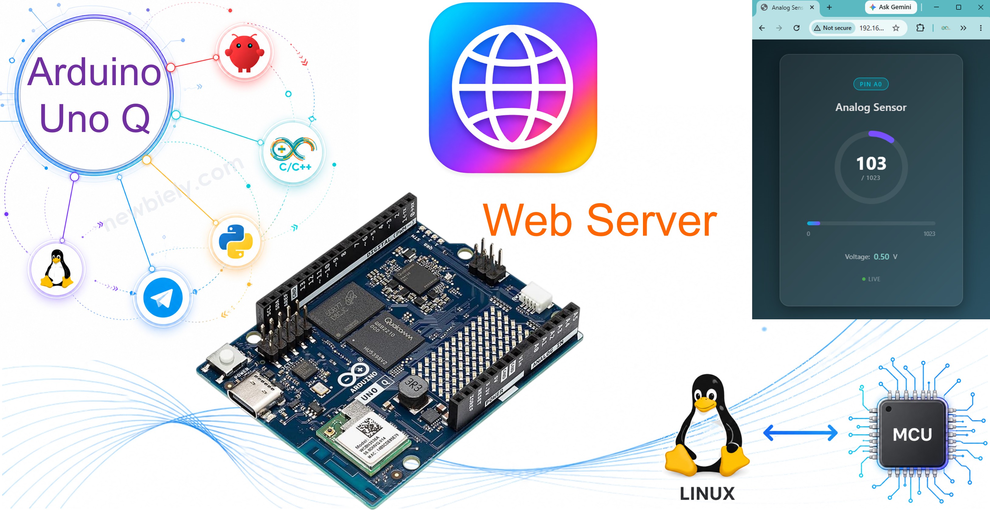 Arduino UNO Q Serveur web
