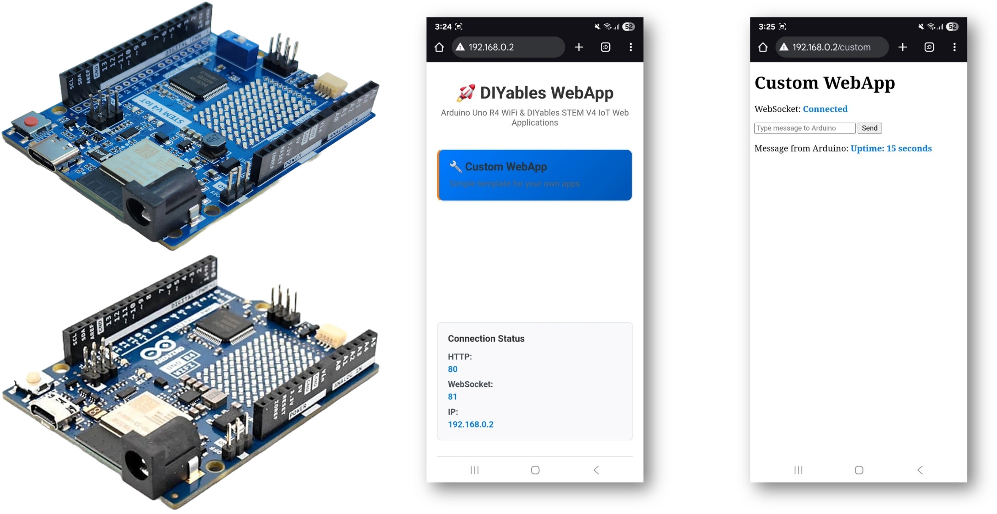 Exemple d'application Web personnalisée pour Arduino – Tutoriel pour créer votre propre interface Web
