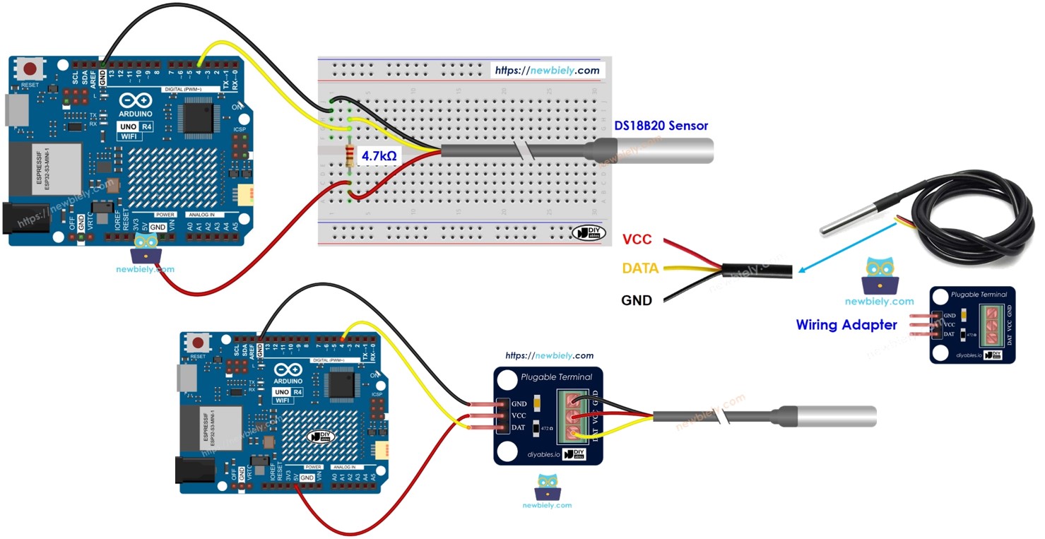 Arduino Uno R4 Capteur de température