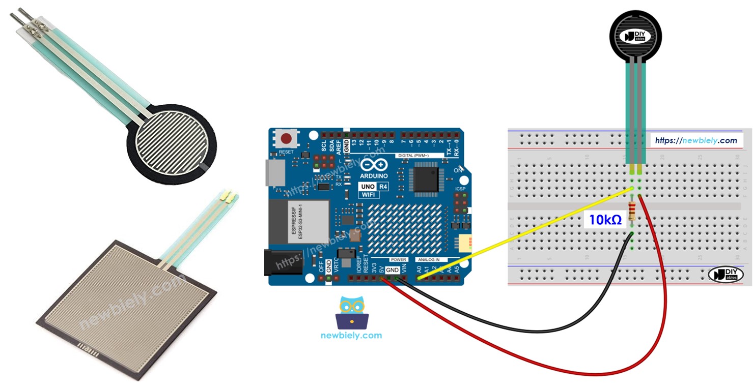 Arduino Uno R4 Capteur de force