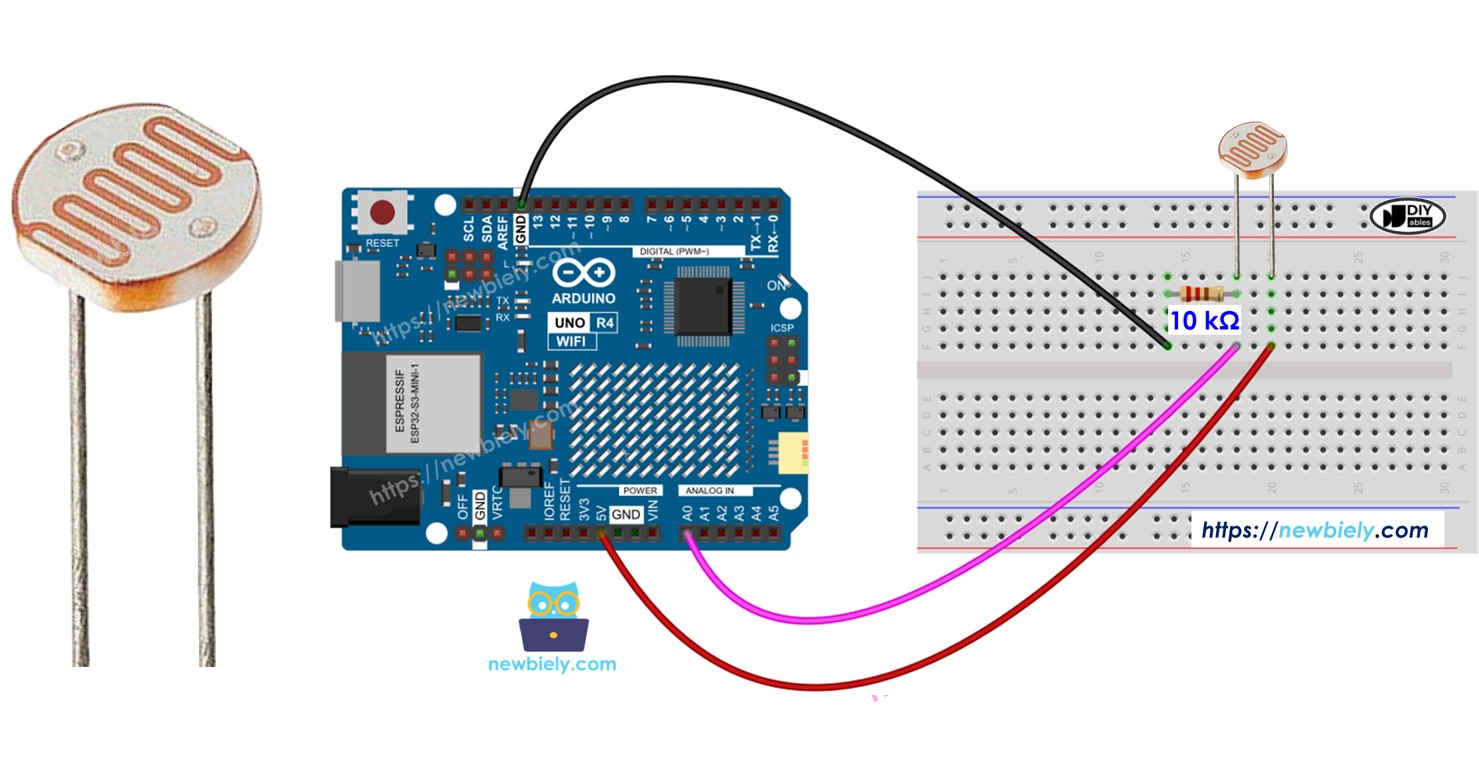 Arduino Uno R4 Capteur de lumière