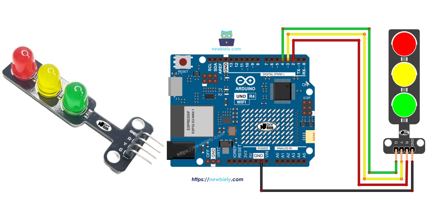 Feu de circulation Arduino UNO R4