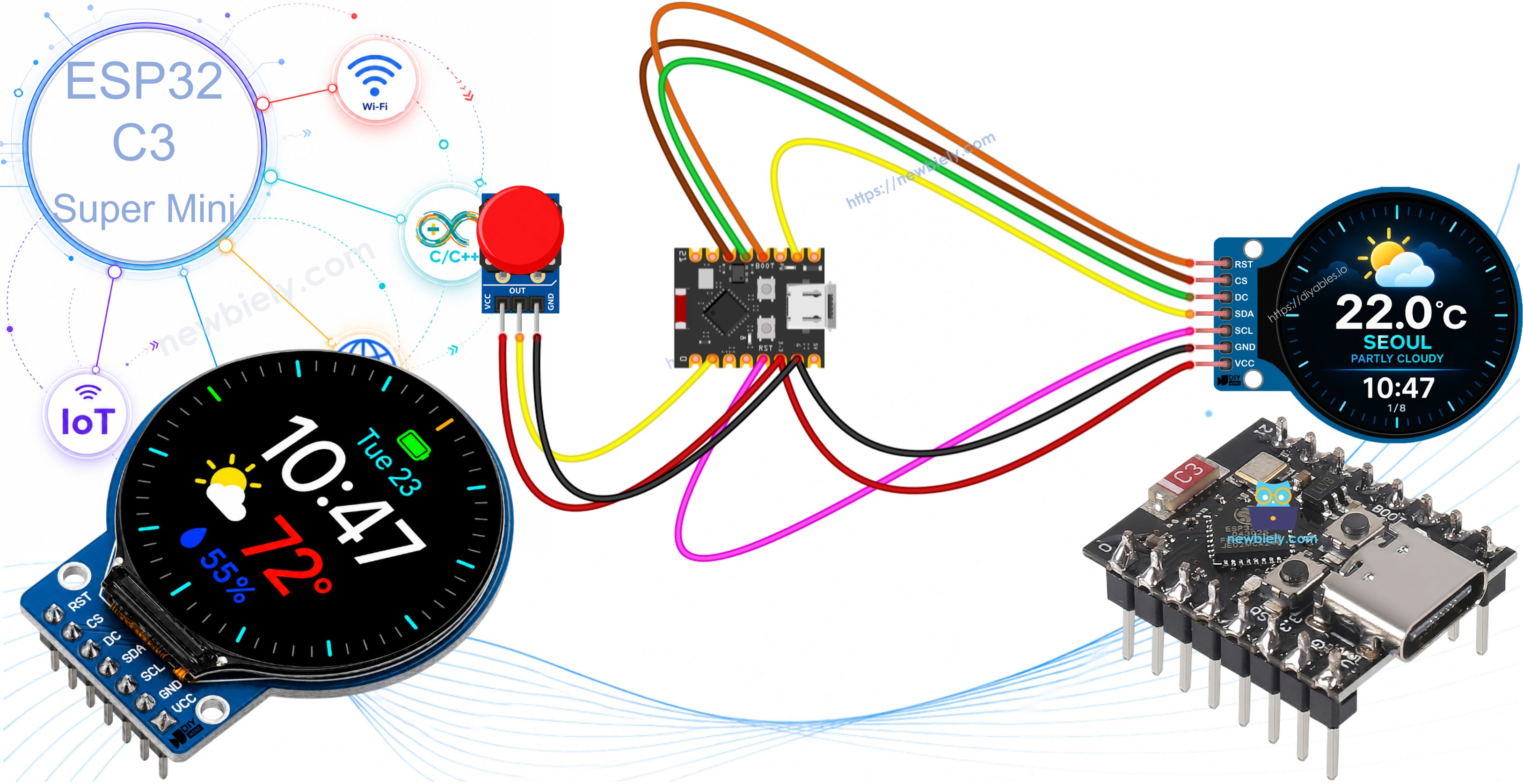 ESP32 C3 Super Mini - Station Météo Intelligente