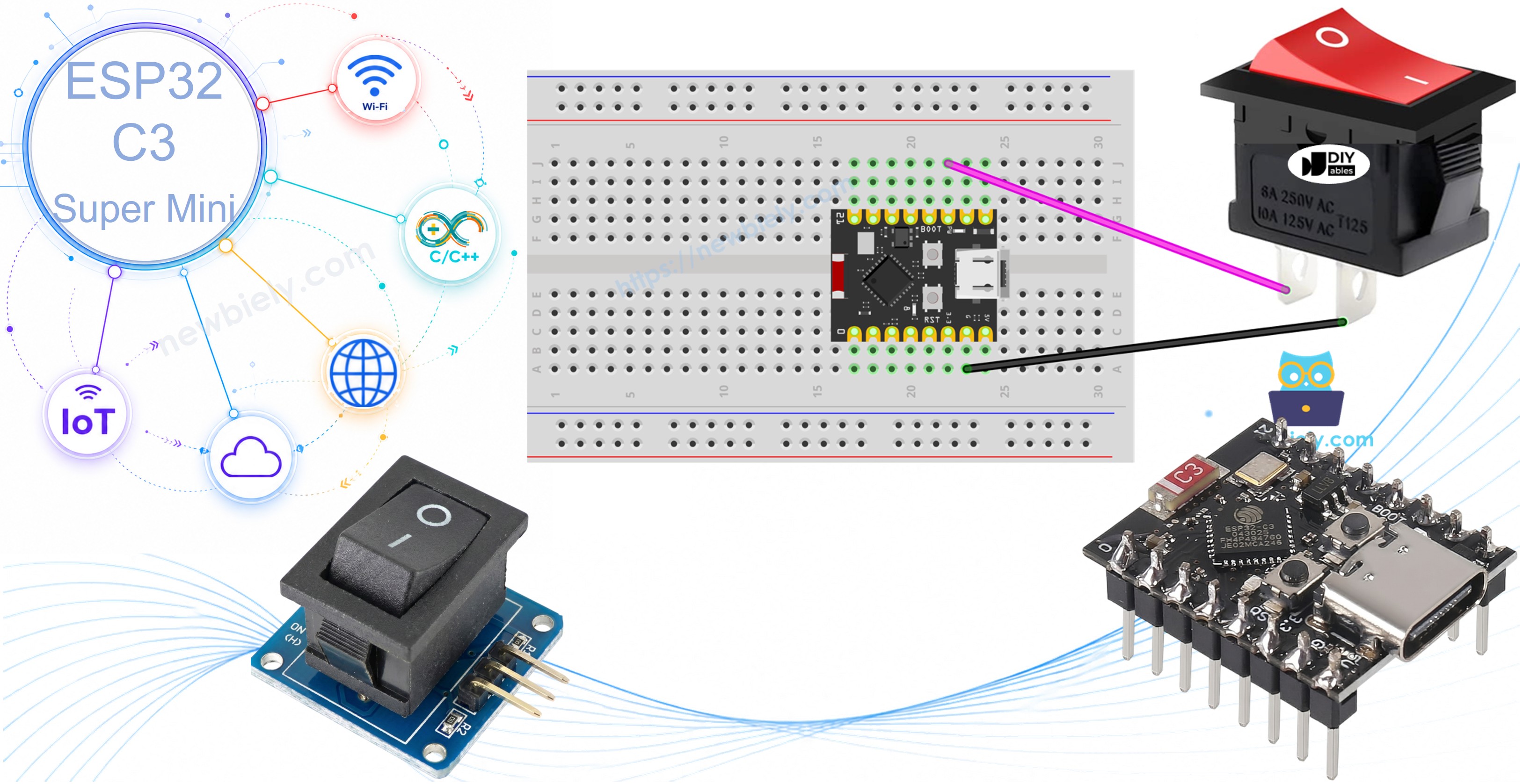 ESP32 C3 Super Mini - Interrupteur