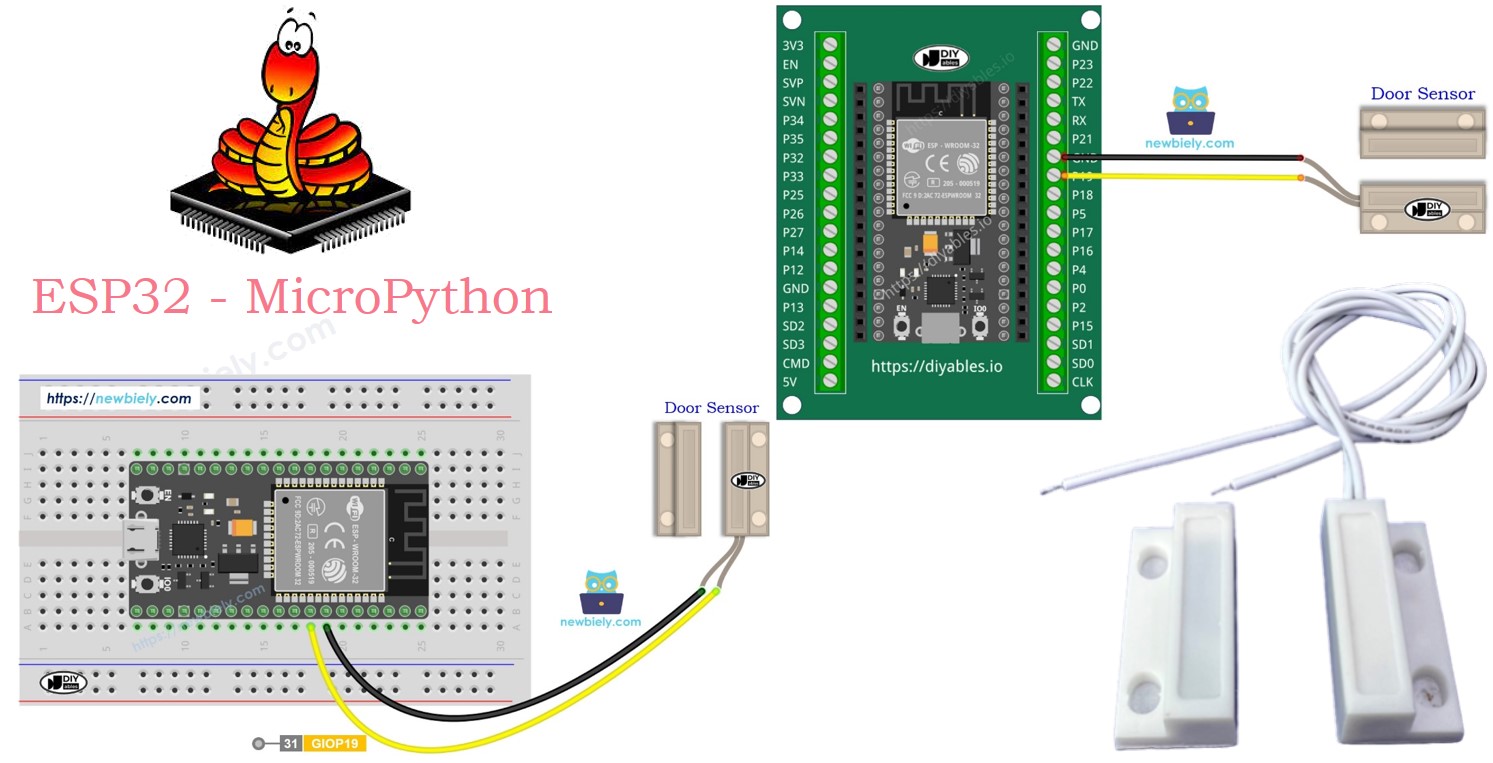 ESP32 MicroPython Capteur de porte