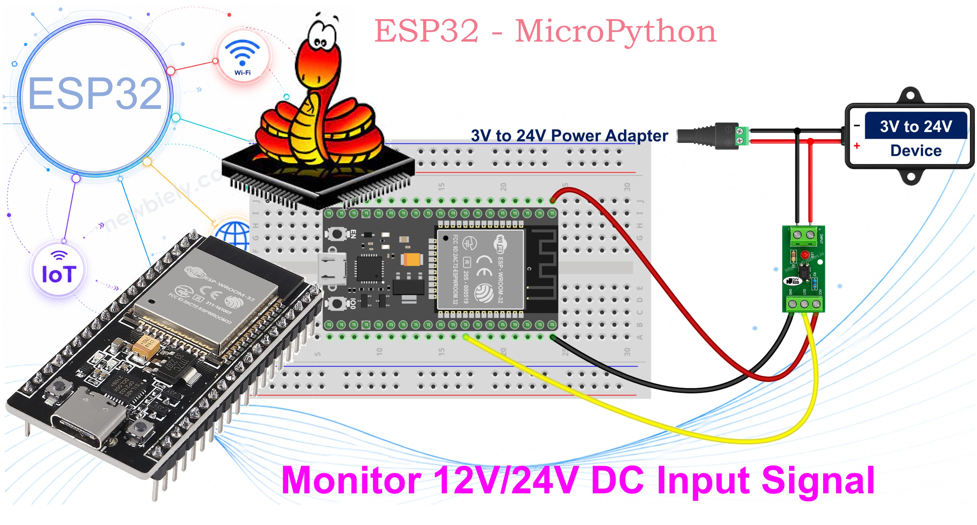 ESP32 MicroPython Capteur de tension