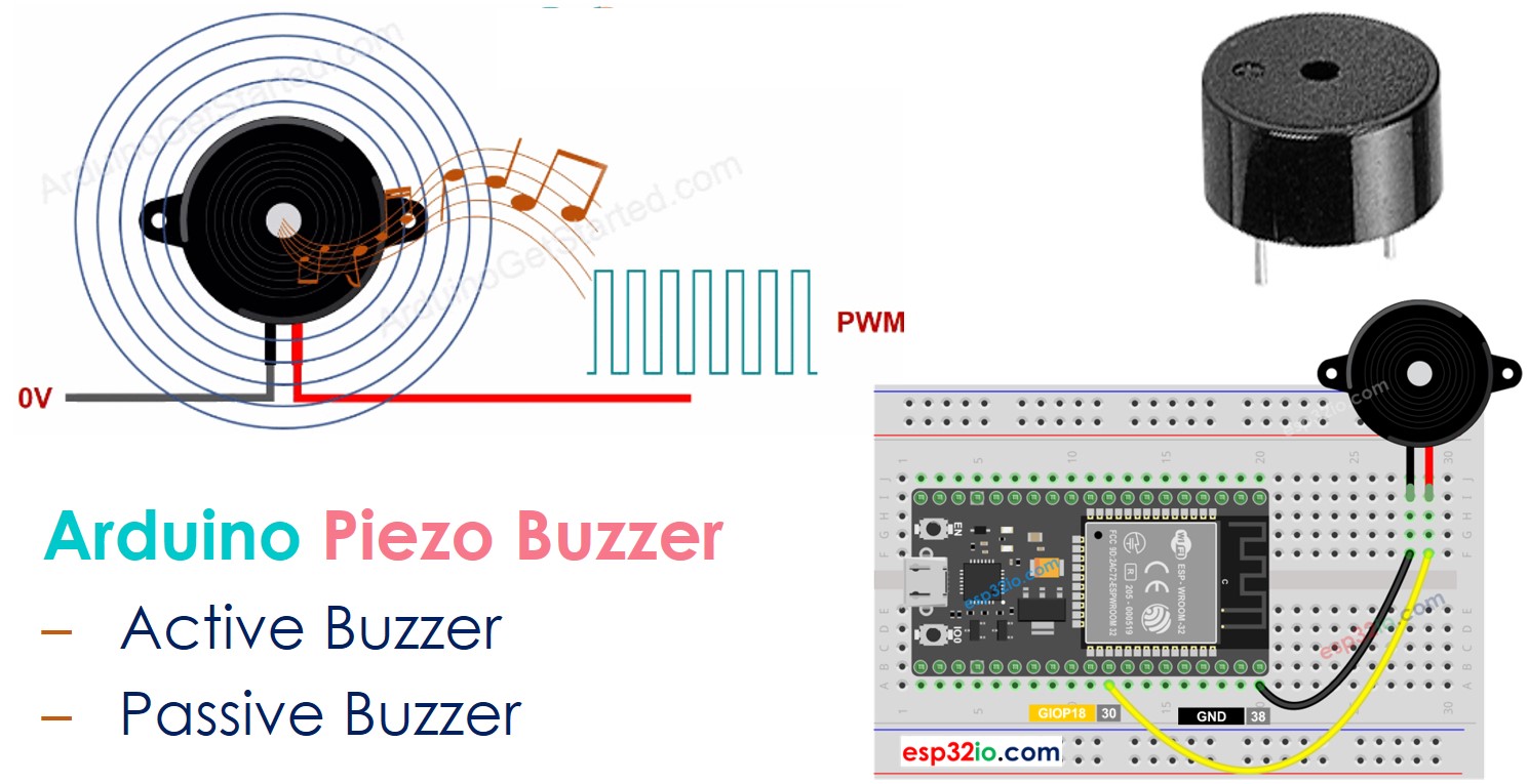 ESP32 Buzzer piézoélectrique