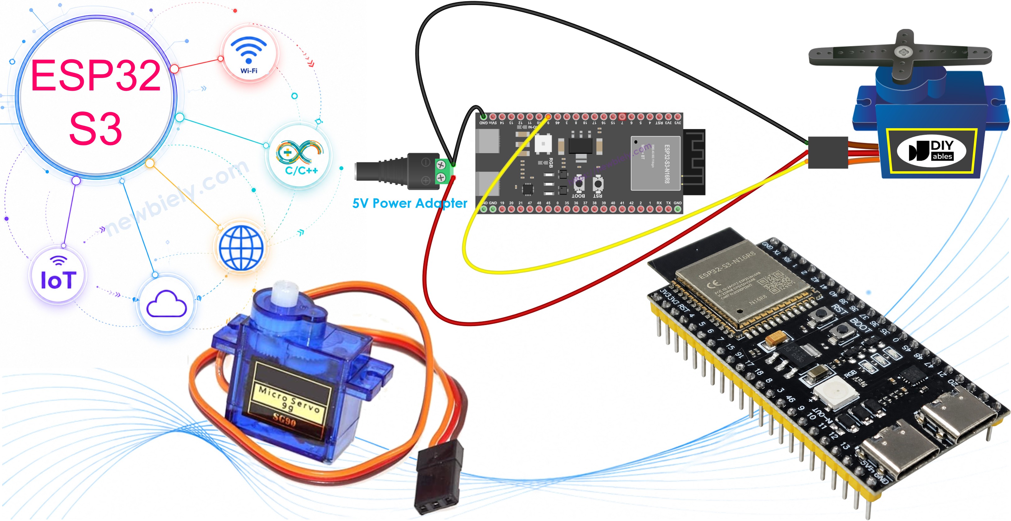 ESP32 S3 Servo-moteur