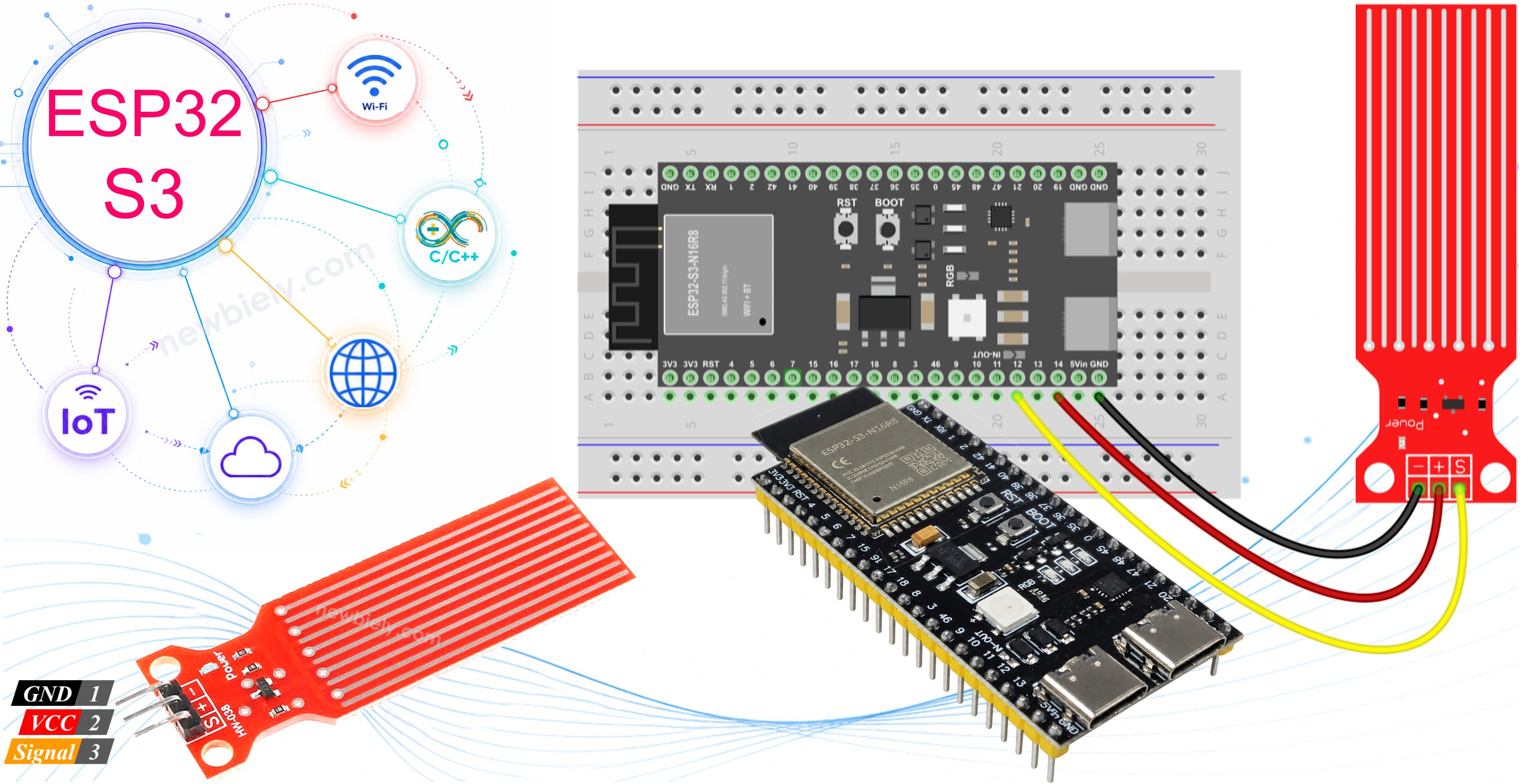 ESP32 S3 Eau/liquide