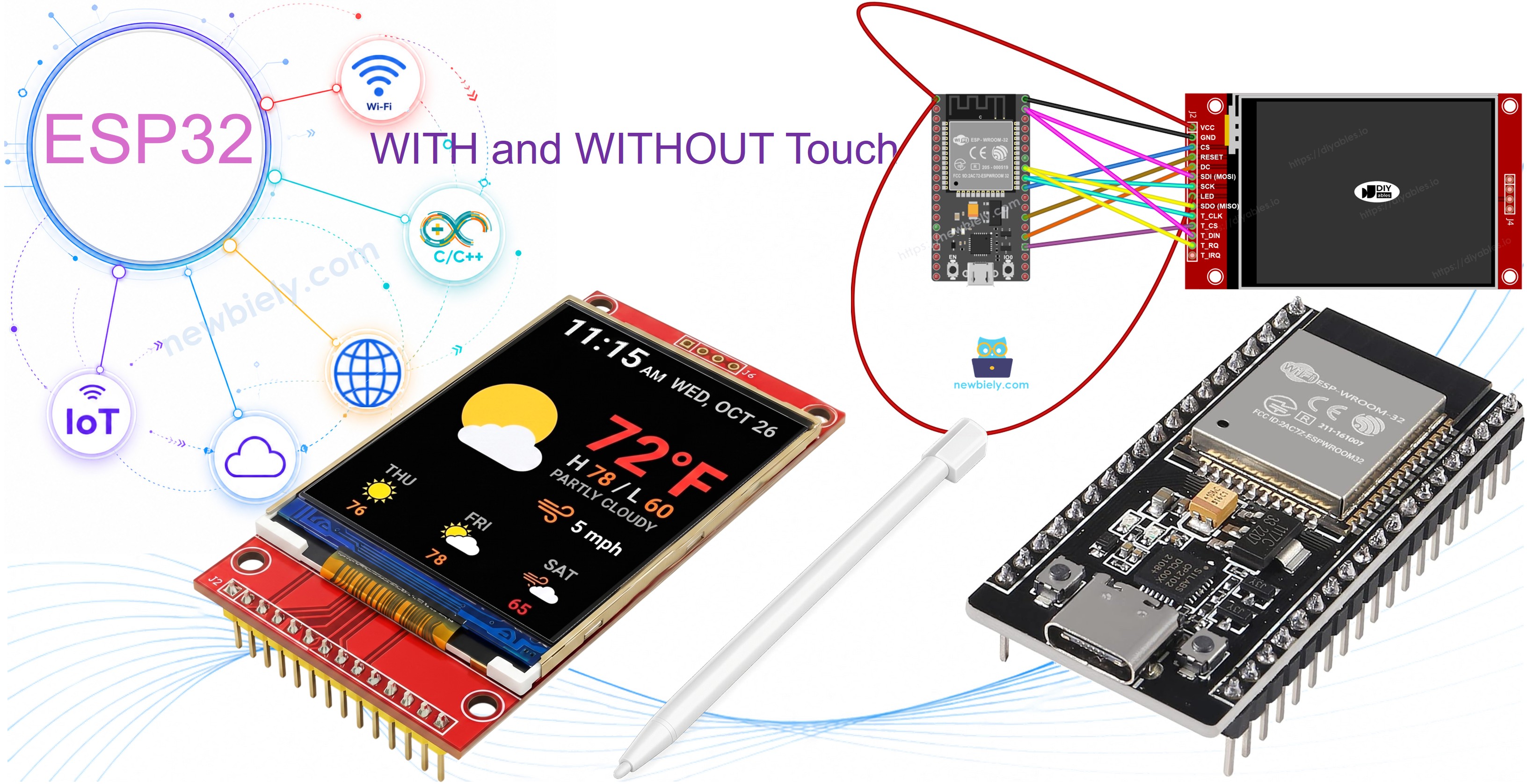 Écran TFT SPI ESP32