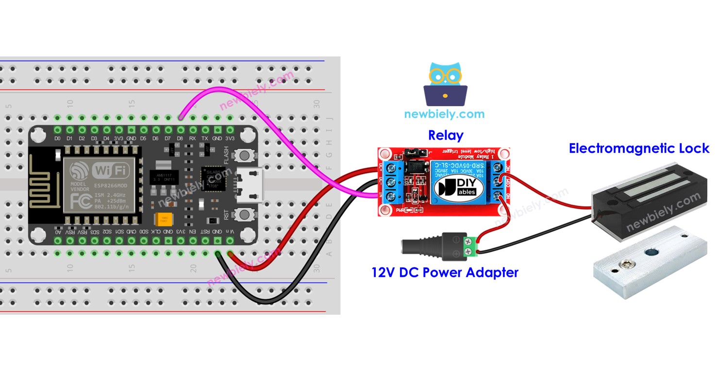 ESP8266 - Serrure électromagnétique