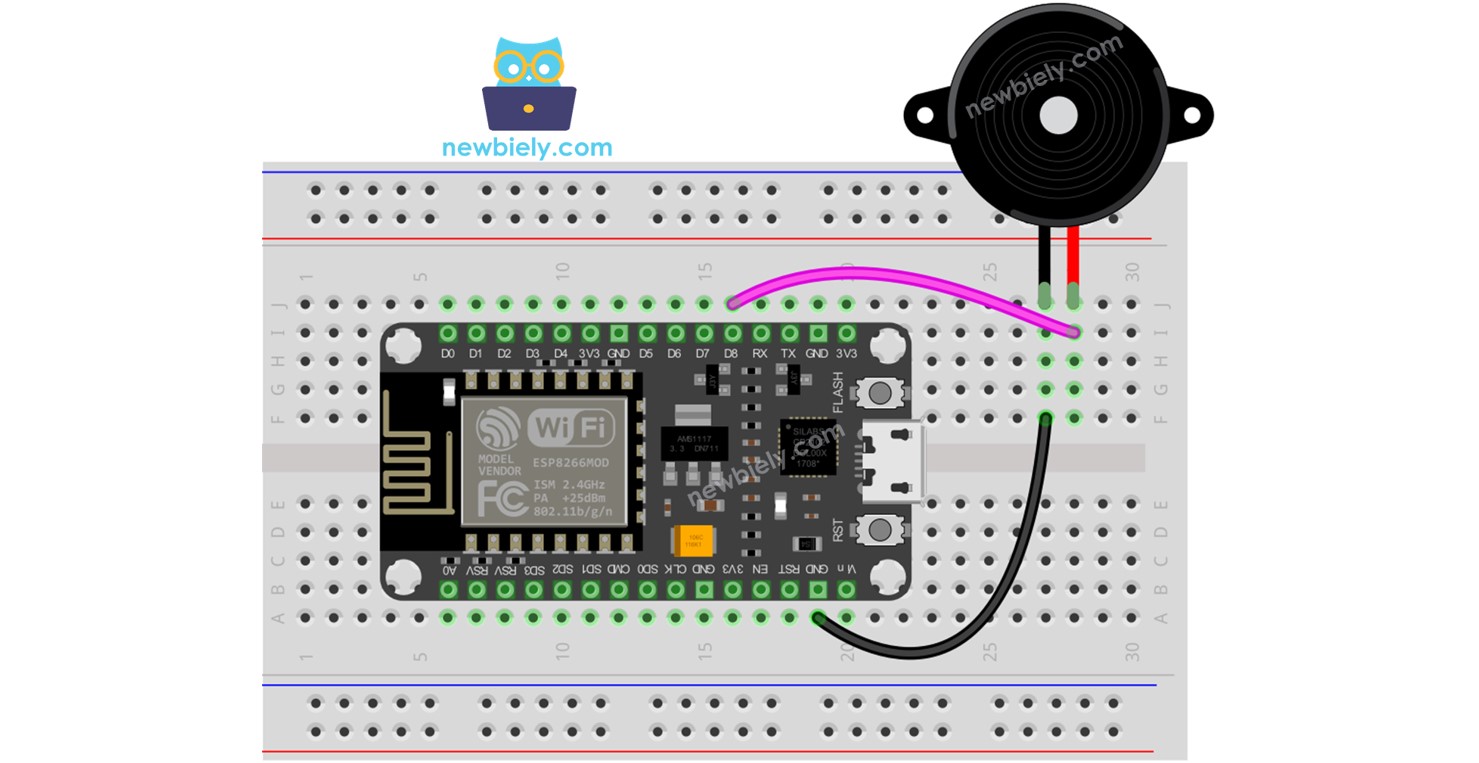 ESP8266 Buzzer piézoélectrique
