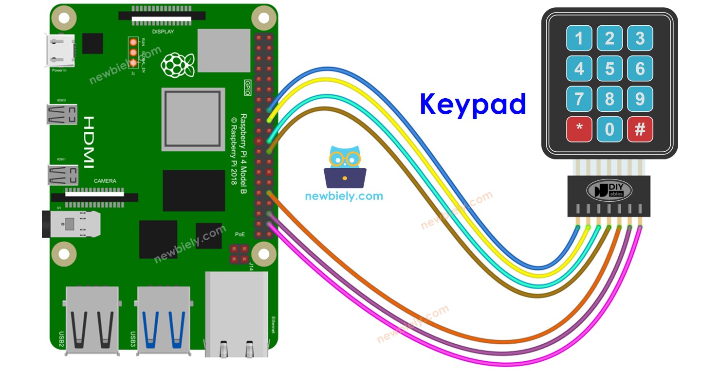 Raspberry Pi Pavé numérique