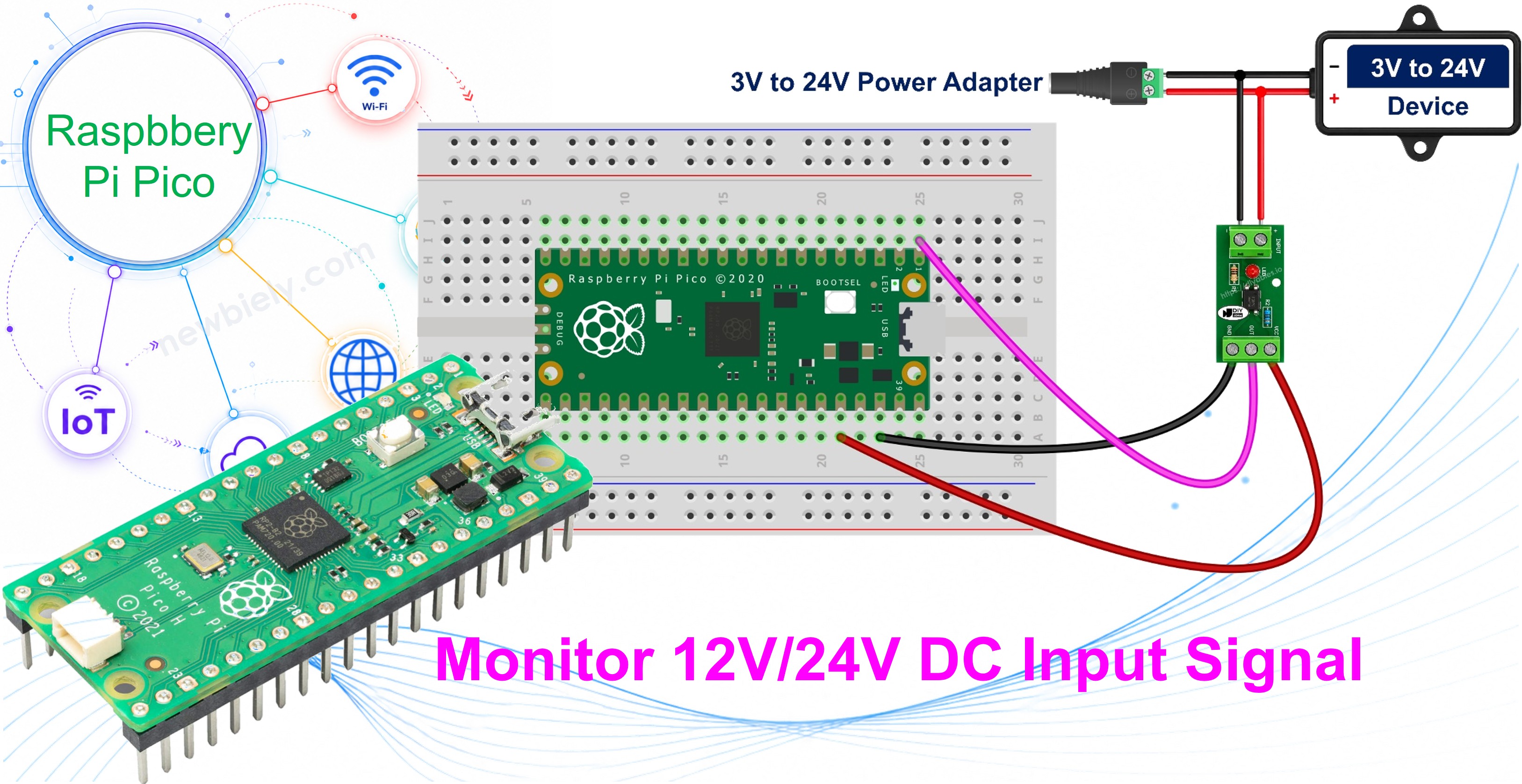 Raspberry Pi Pico Capteur de tension