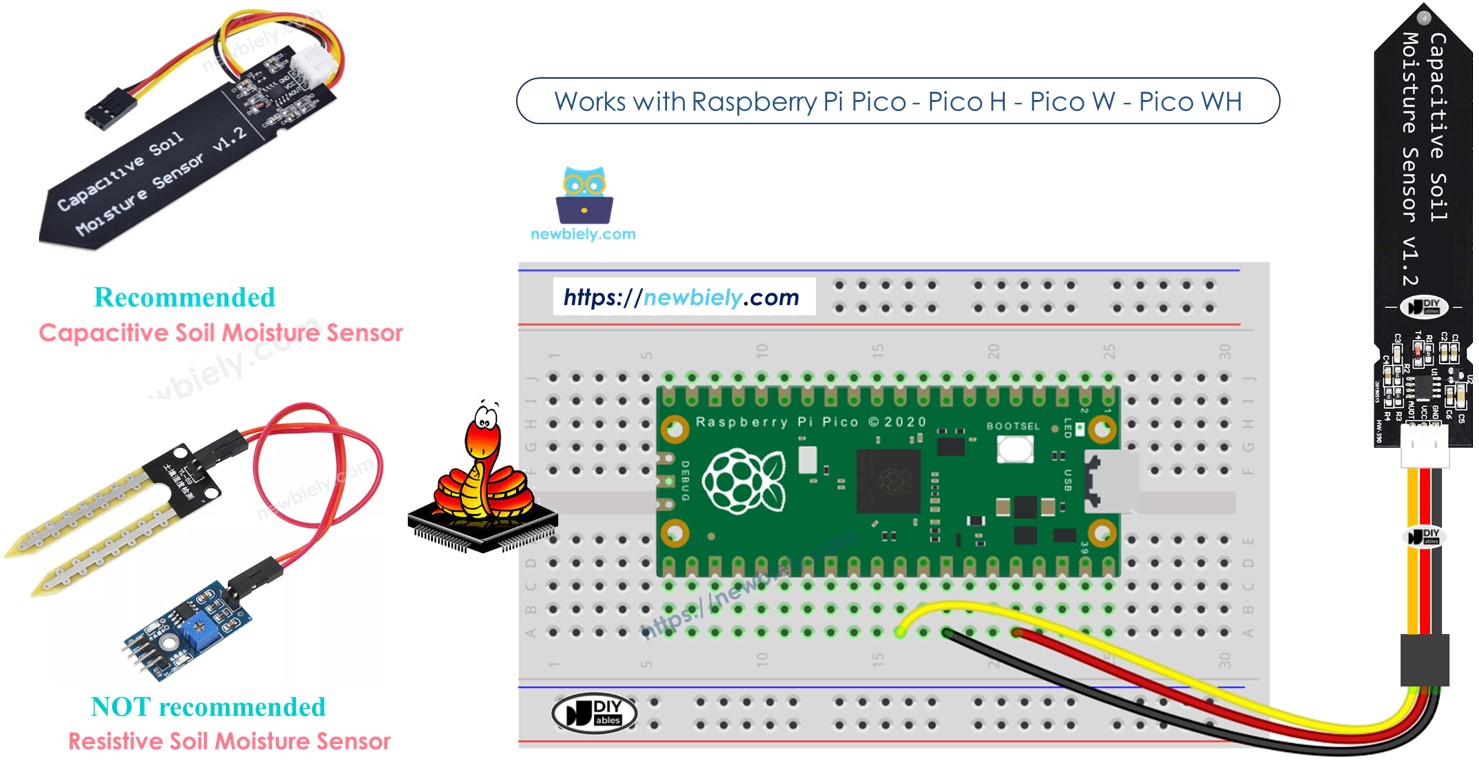 Raspberry Pi Pico Capteur d’humidité du sol