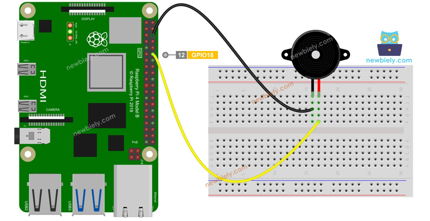 Raspberry Pi Buzzer piézoélectrique