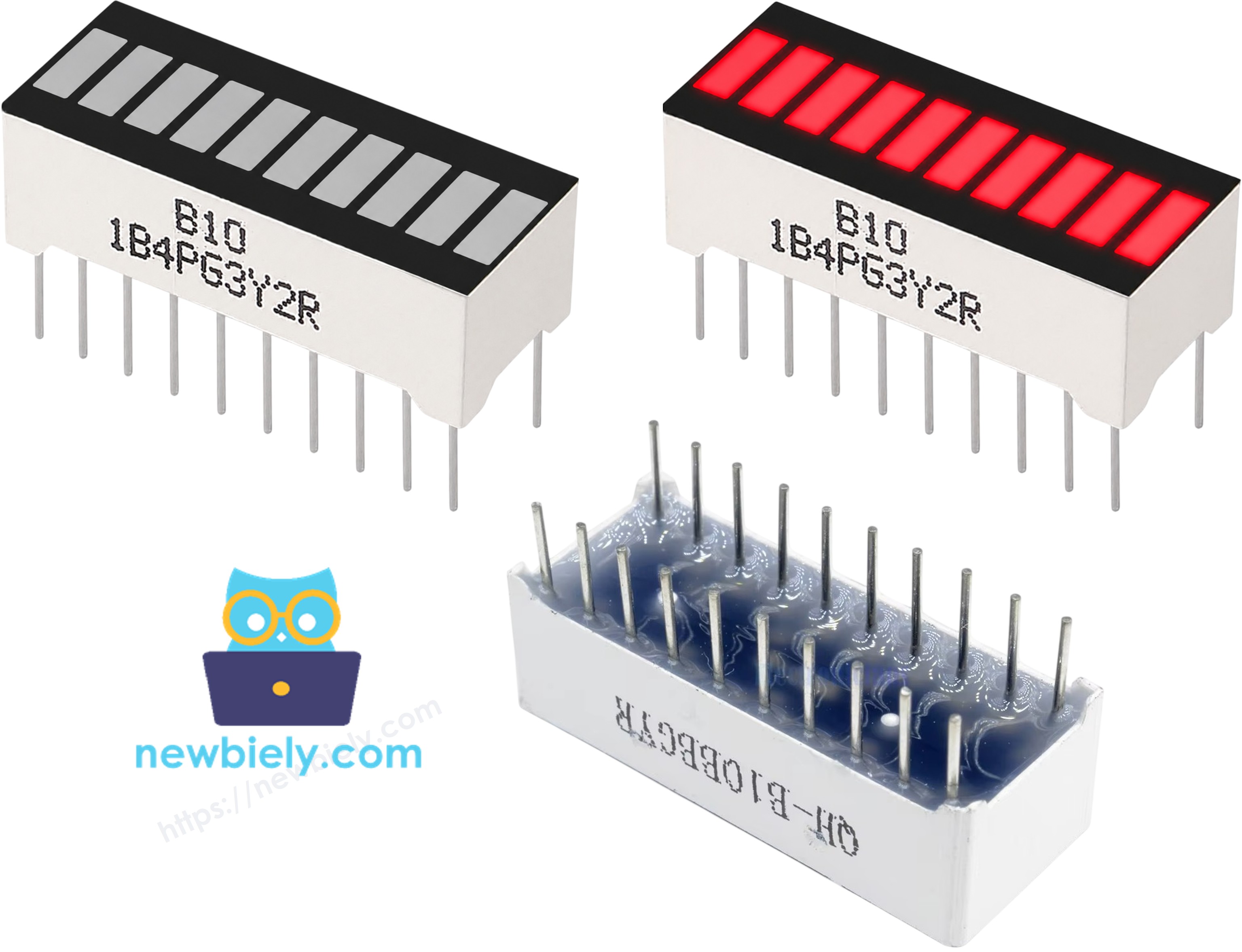 Brochage du barregraphe LED à 10 segments