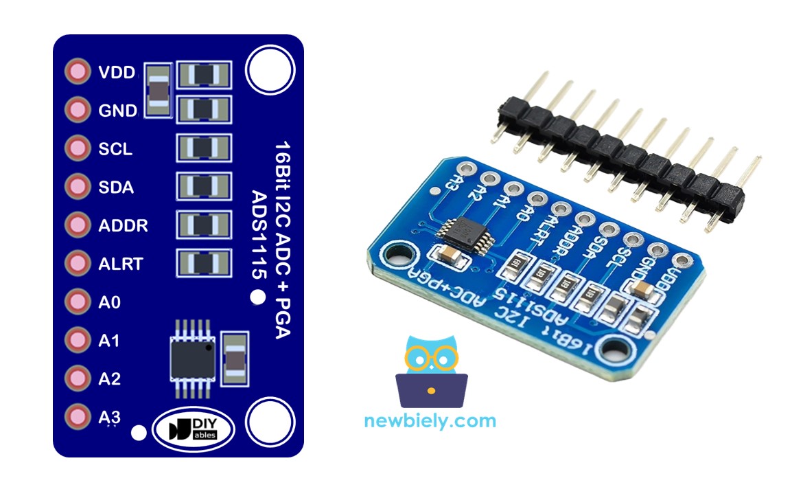 Module ADC ADS1115 brochage