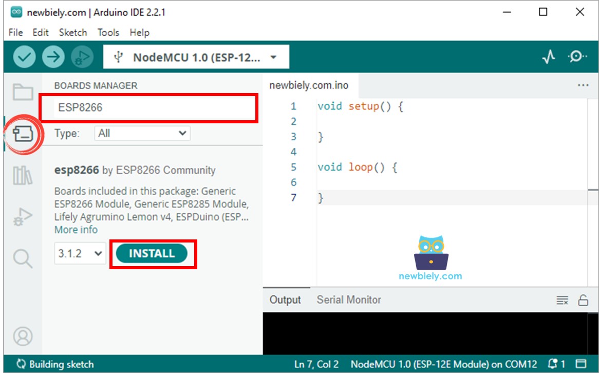 Arduino IDE - Comment installer ESP8266 NodeMCU