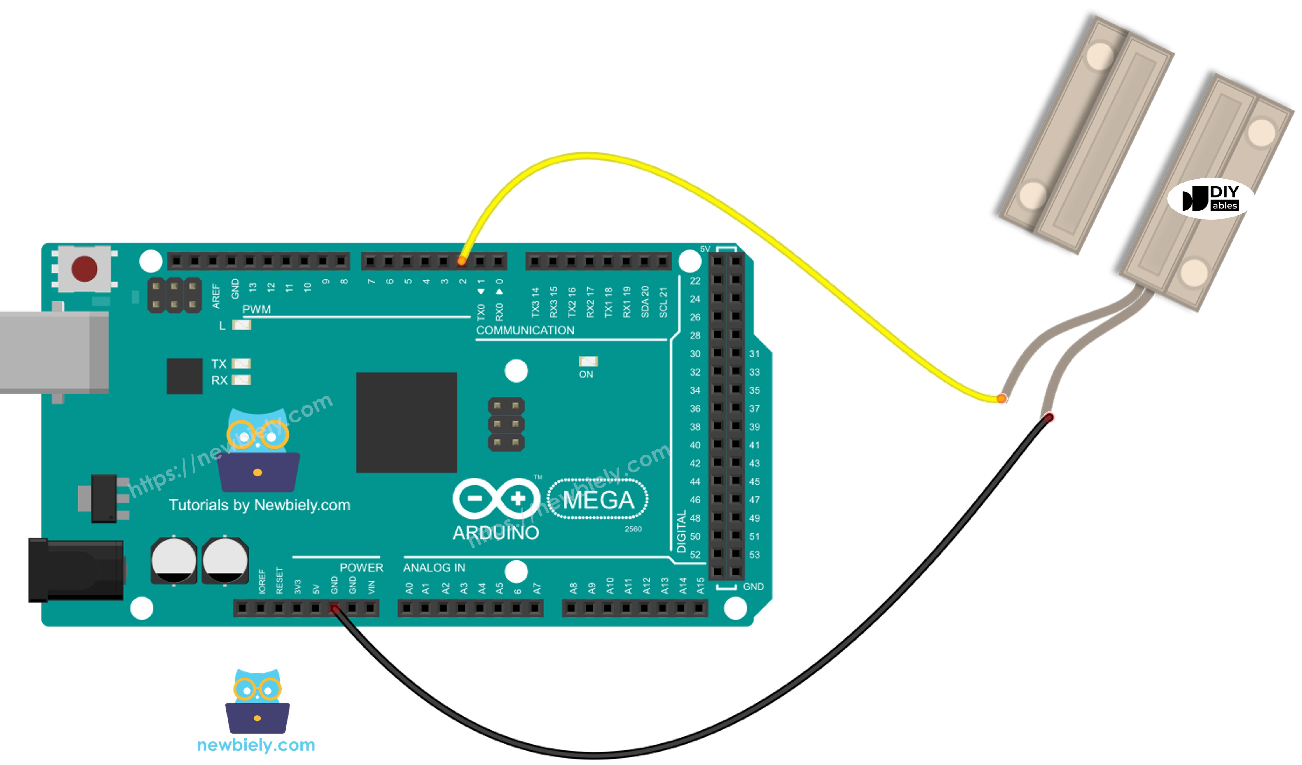 Arduino Mega Door Sensor Wiring Diagram
