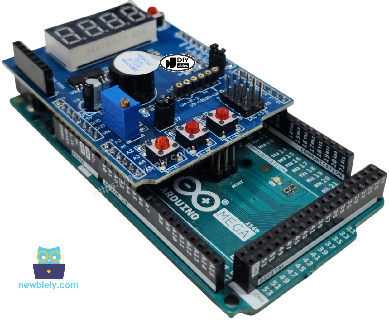 Schéma de câblage Shield Multifonction Arduino Mega