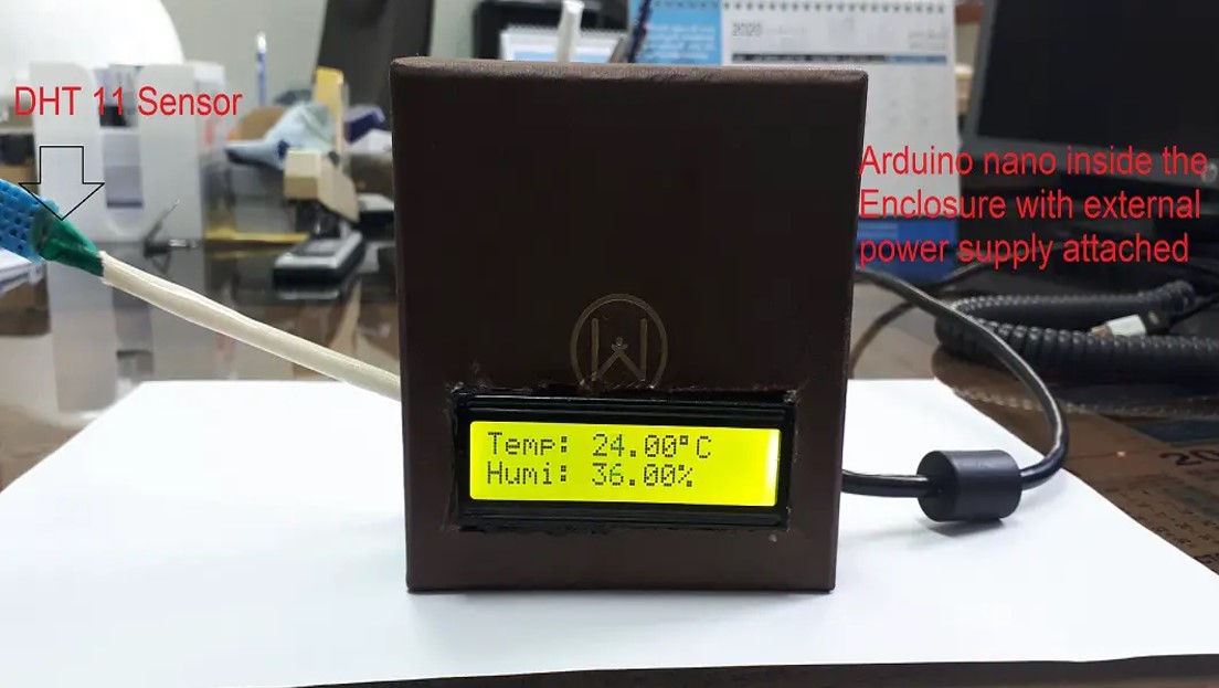 Affichage de la température et de l'humidité sur un LCD avec Arduino Nano