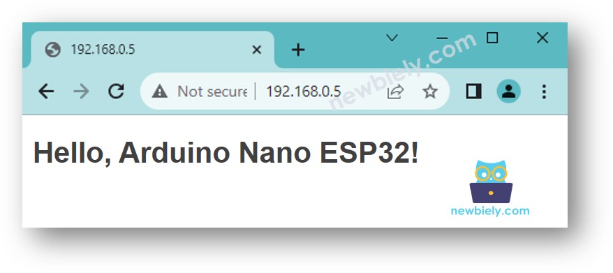 Serveur web Arduino Nano ESP32