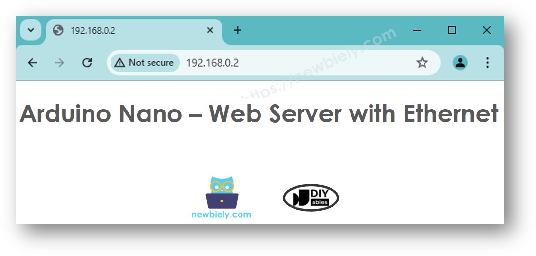 Arduino Nano Serveur Web Ethernet