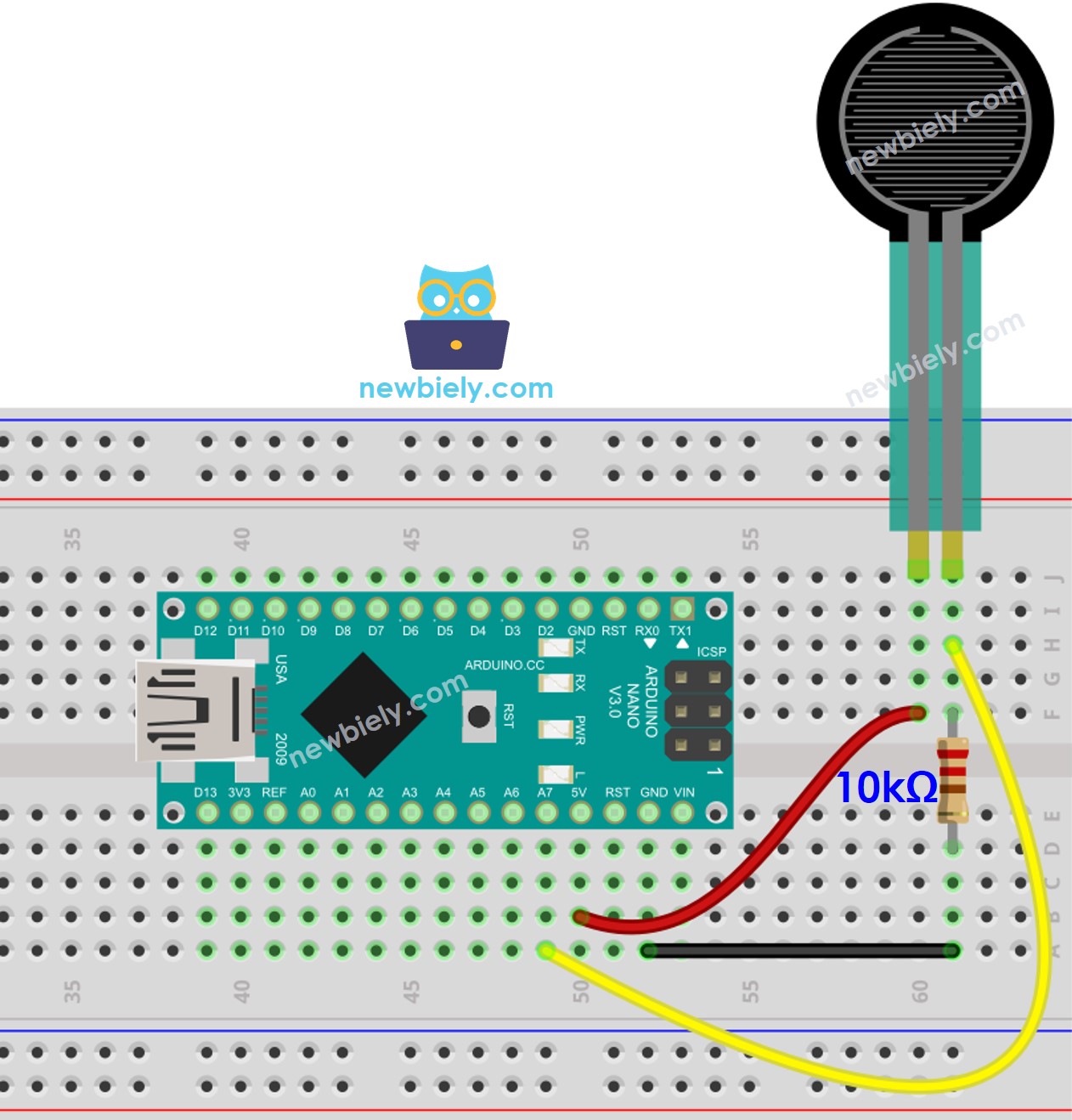 Schéma de câblage Arduino Nano Force