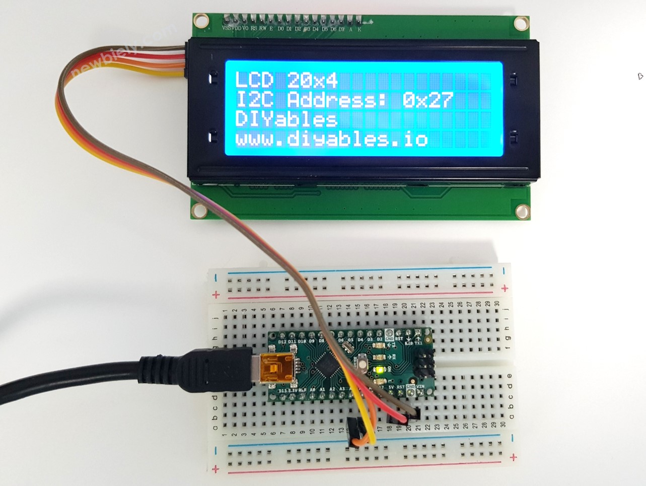 Afficher du texte sur un écran LCD avec Arduino Nano