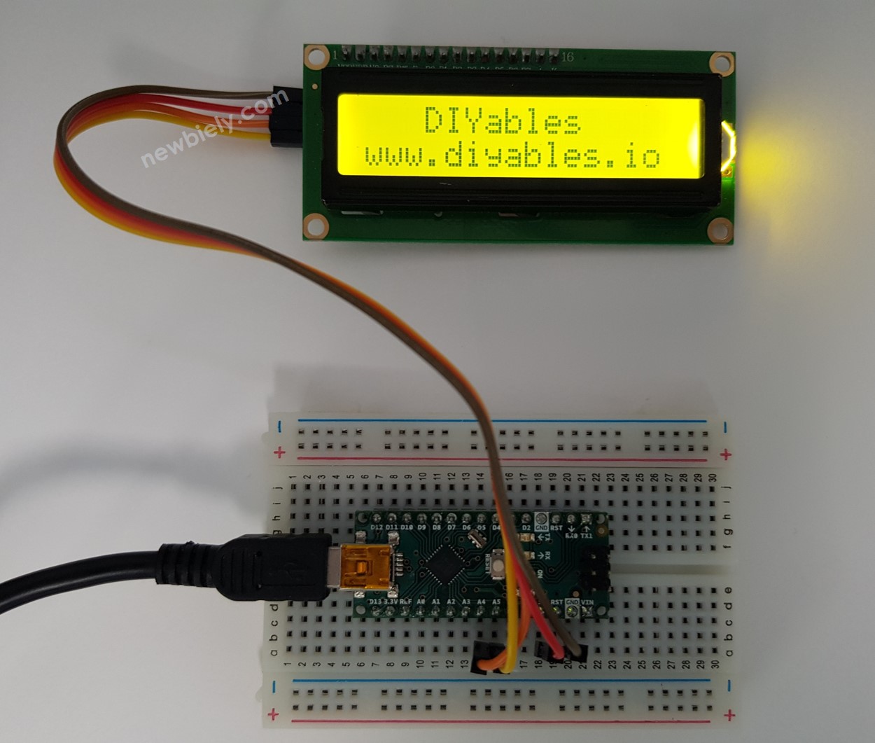 Afficher du texte sur un écran LCD avec Arduino Nano