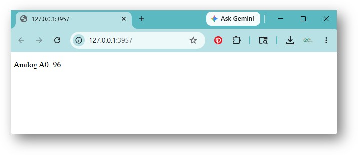 Page du Serveur Web Simple Arduino UNO Q