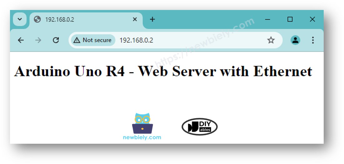 Arduino UNO R4 Ethernet Serveur Web