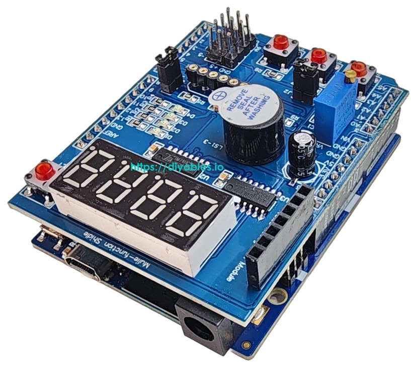 Arduino Uno R4 Multi-Function Shield wiring diagram
